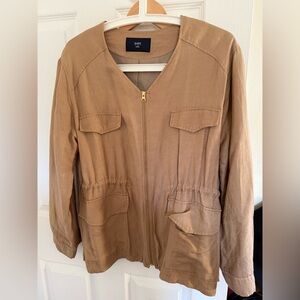 Stylish Women's Utility Jacket in Tan